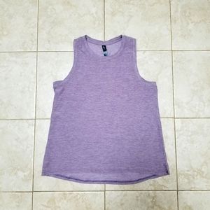 Heather Purple Athletic Tank, Size M